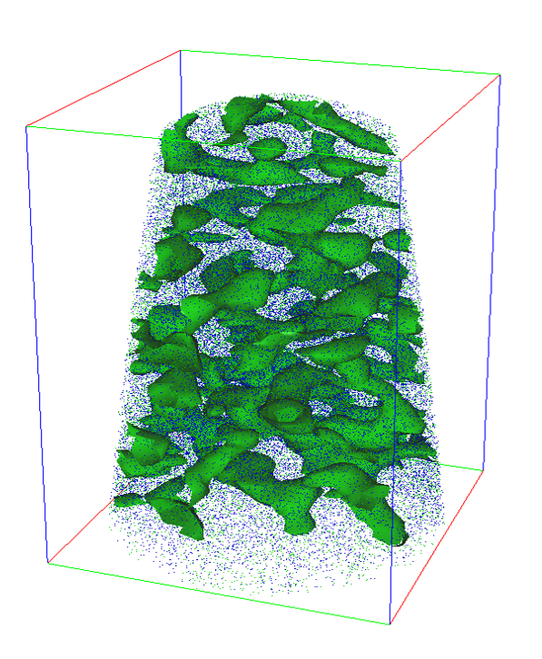 APT reconstruction of a Duplex Stainless Steel showing an interconnected spinodal nanostructure know