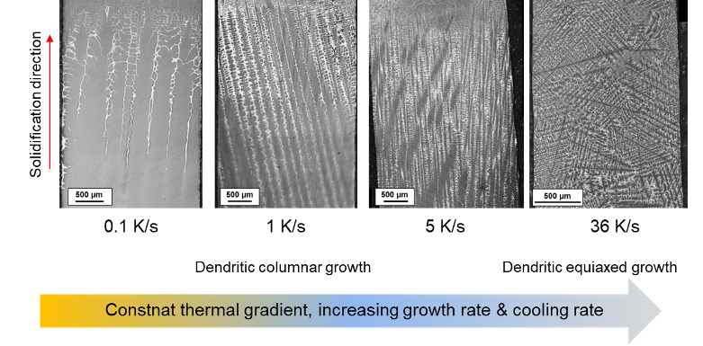 Columnar and equiaxed grain growth
