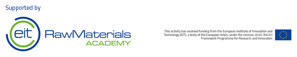 This project is funded by the EIT Raw Materials Academy. EIT is a body of the European Union.
